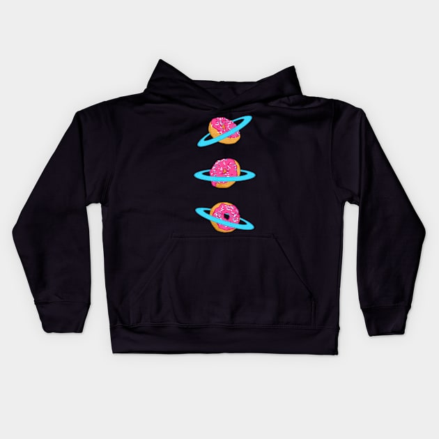 Sugar rings of Saturn Kids Hoodie by zen4